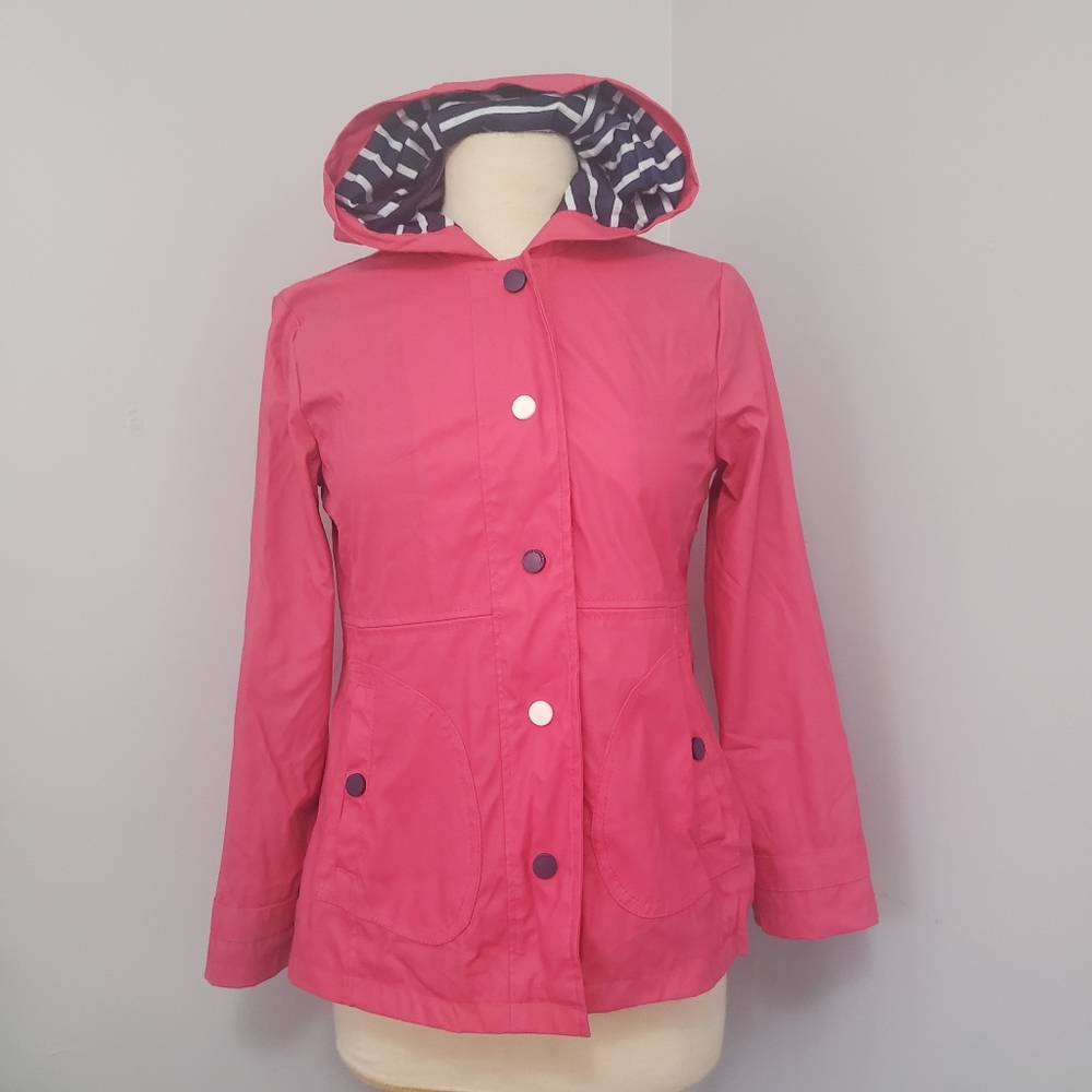 Girl's hot pink rain jacket Urban Republic Size L